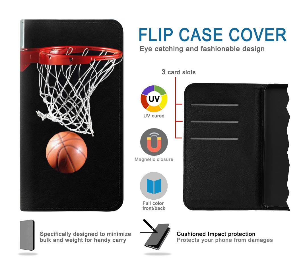 Flip case Google Pixel 6a Basketball