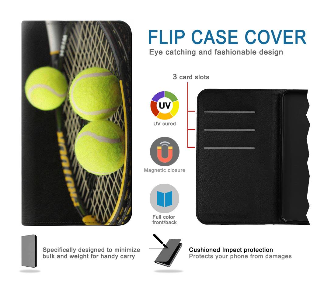Flip case Google Pixel 6a Tennis