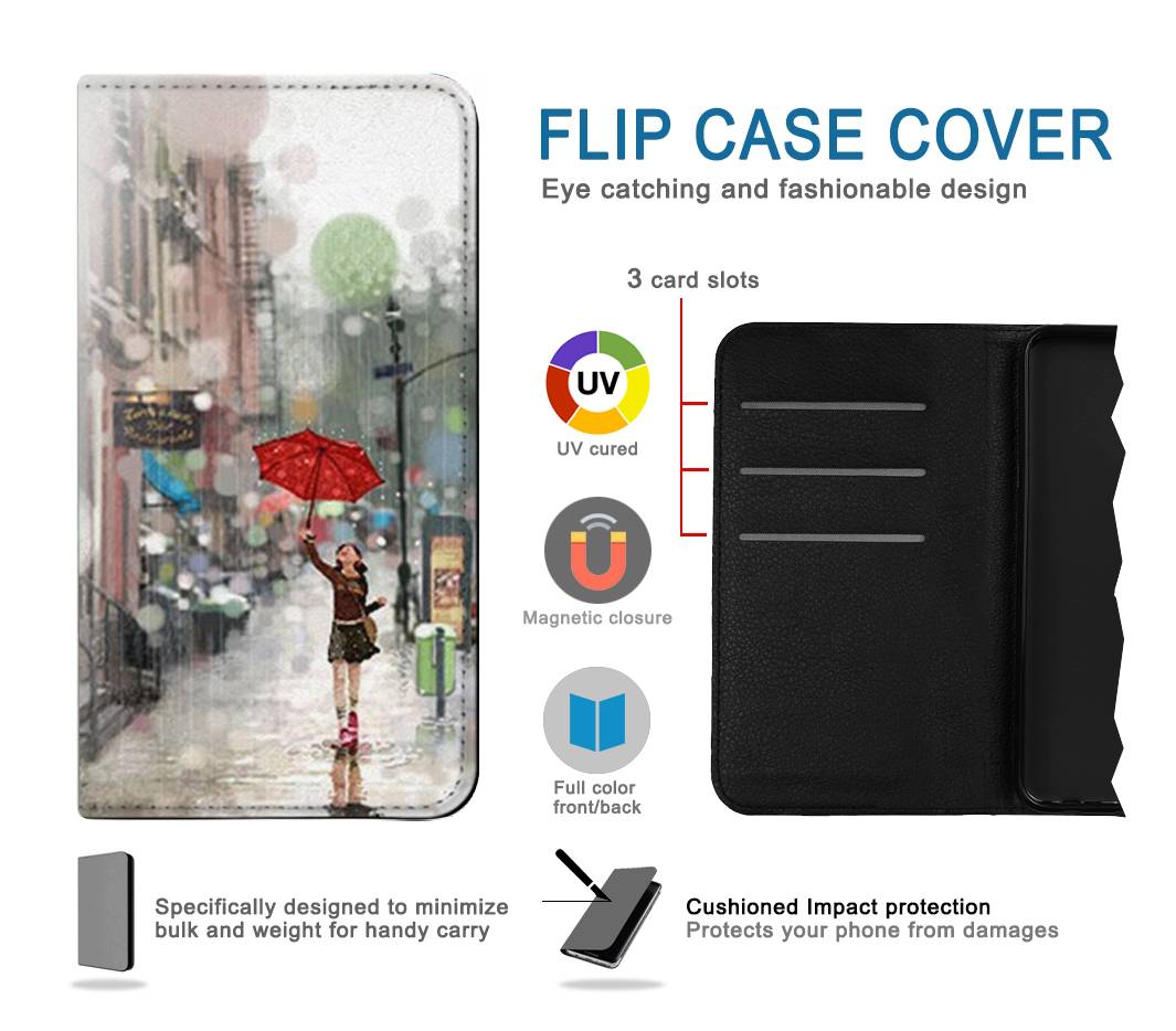 Flip case Samsung Galaxy A53 5G Girl in The Rain