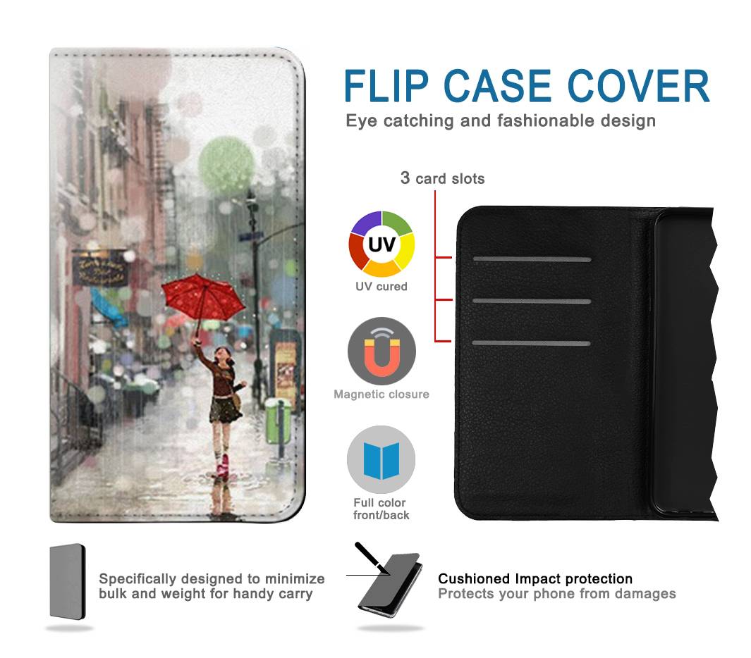 Flip case LG Velvet Girl in The Rain