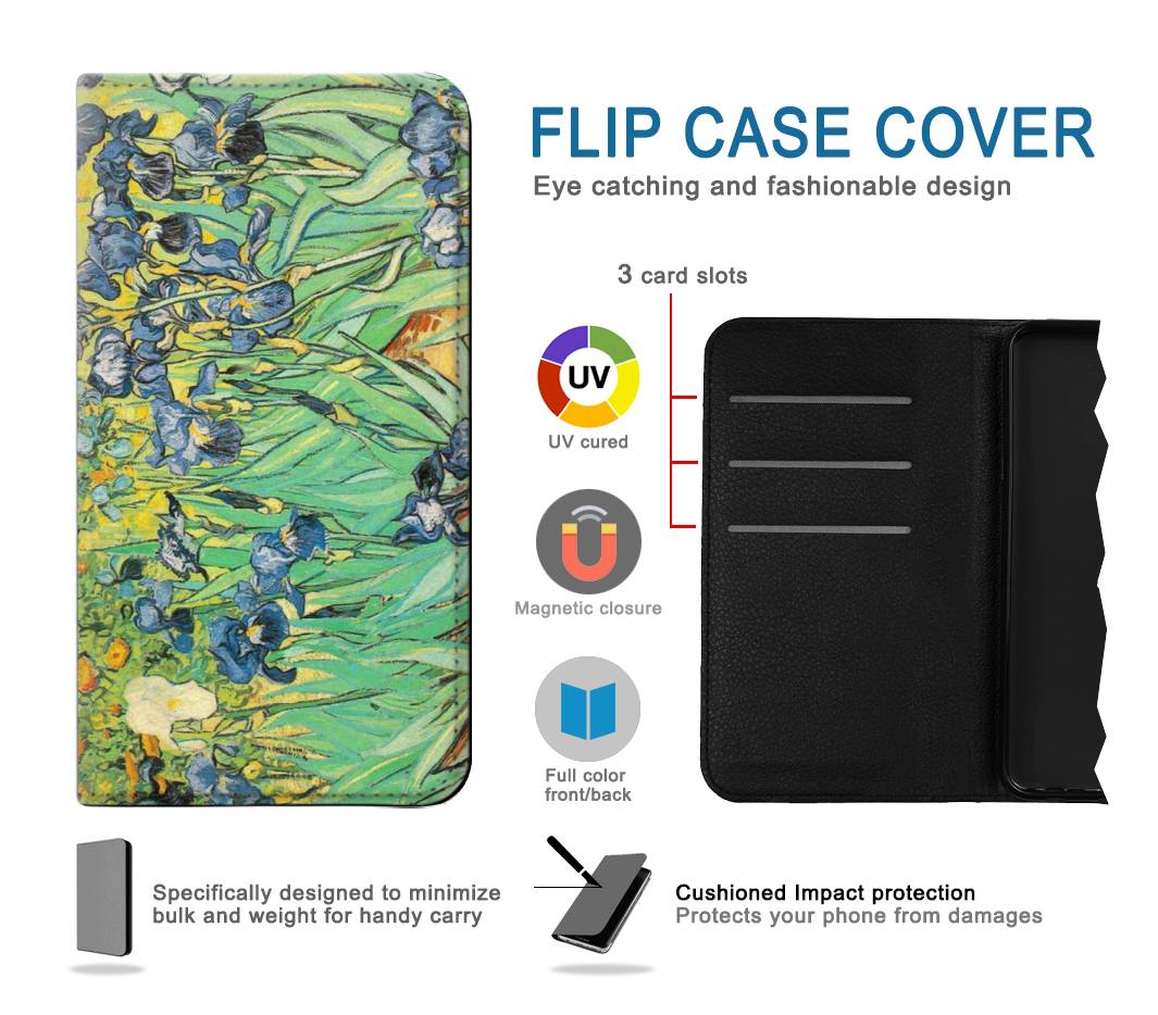 Flip case Motorola Moto G Stylus (2021) Van Gogh Irises