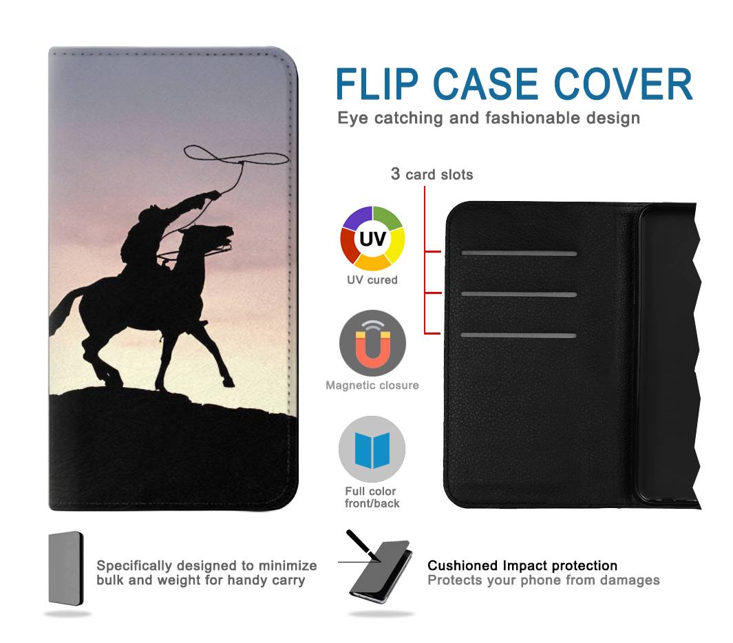 Flip case Samsung Galaxy A20, A30, A30s Cowboy