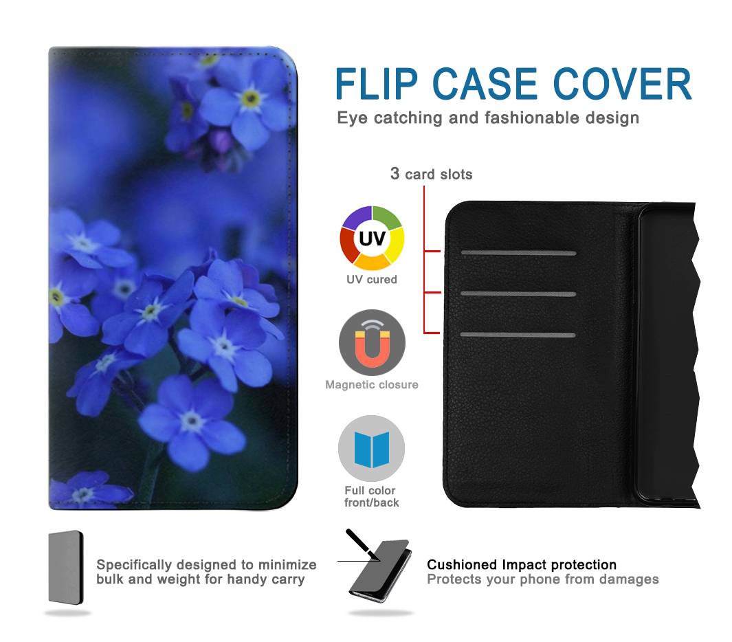 Flip case Samsung Galaxy A51 Forget me not