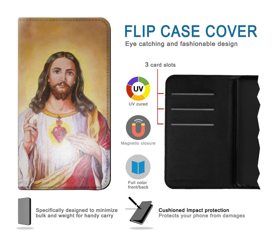 Flip case Motorola G Pure Jesus