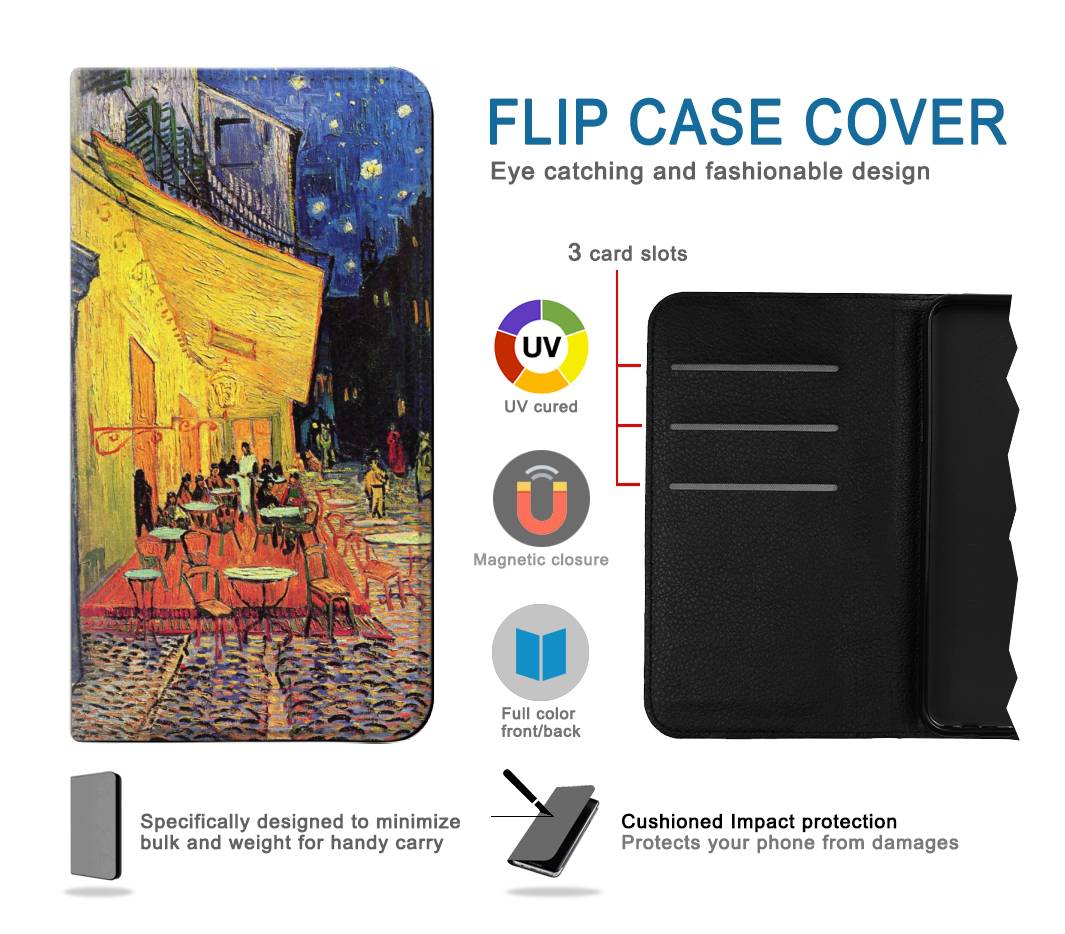 Flip case LG V60 ThinQ 5G Van Gogh Cafe Terrace