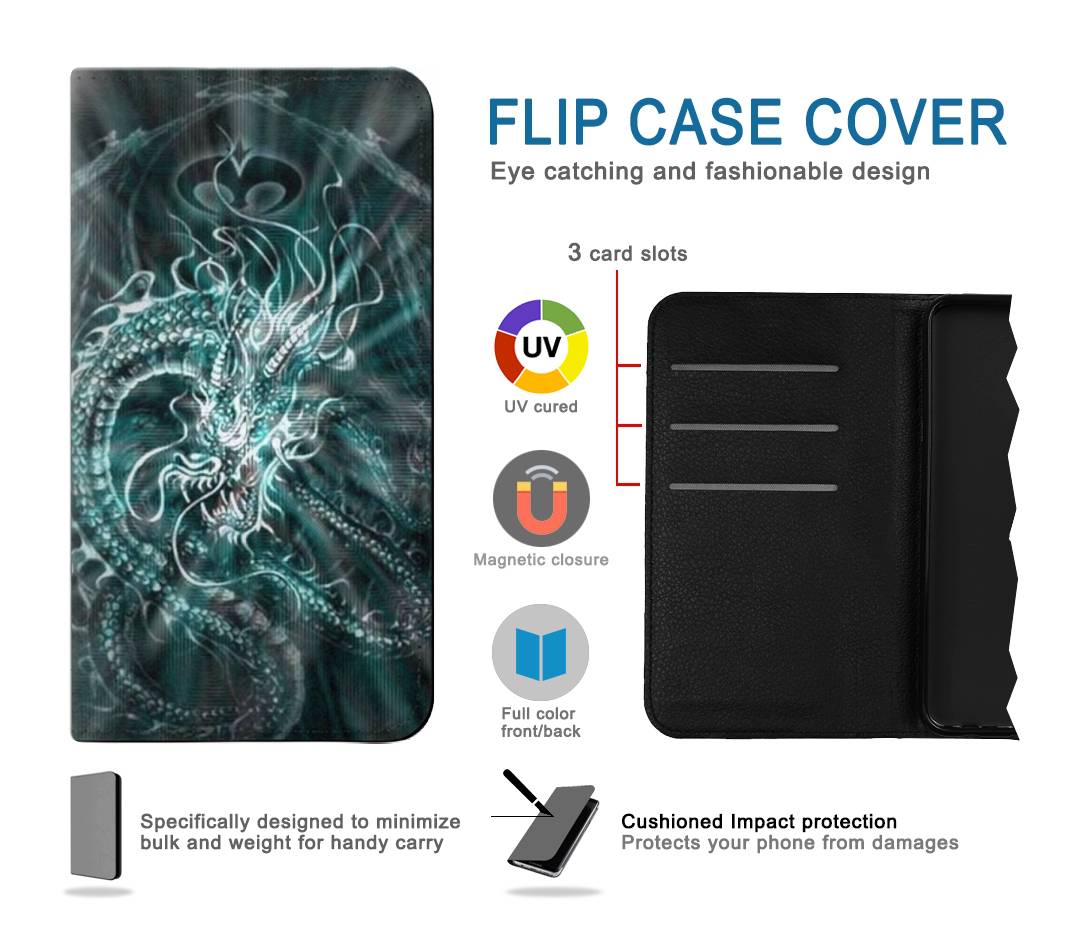 Flip case LG Velvet Digital Chinese Dragon