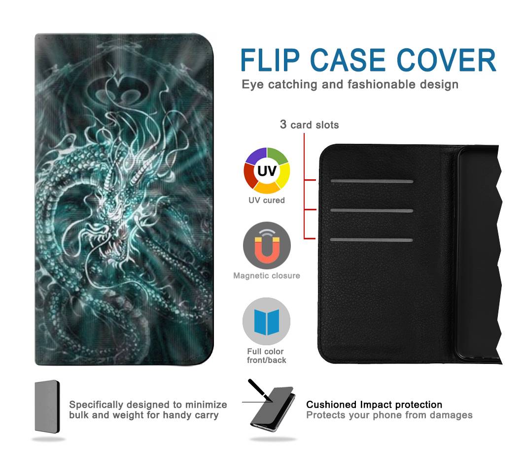 Flip case Google Pixel 6 Pro Digital Chinese Dragon