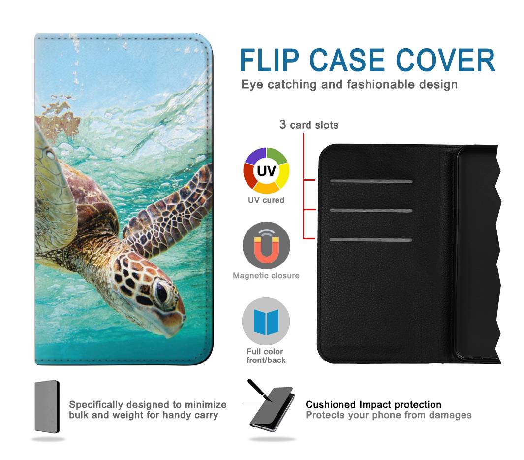 Flip case Samsung Galaxy Fold4 Ocean Sea Turtle