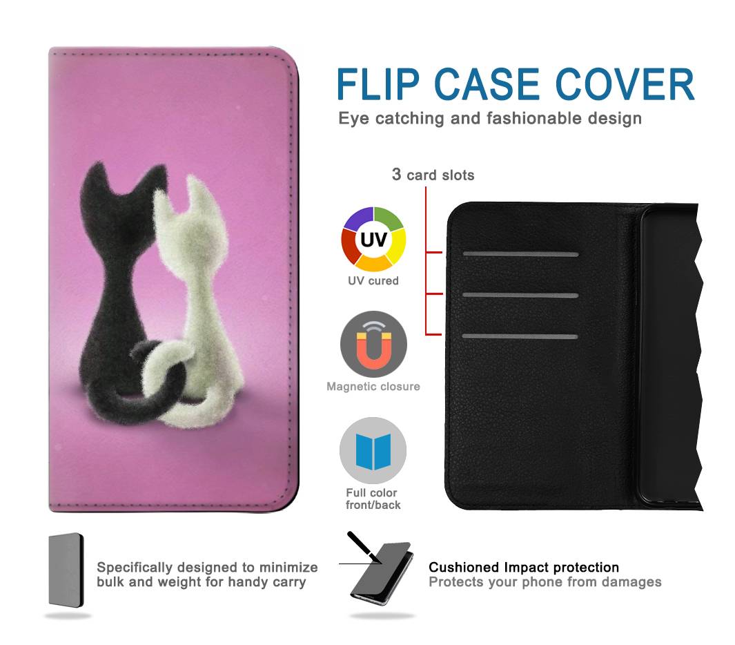 Flip case Samsung Galaxy A20, A30, A30s Love Cat