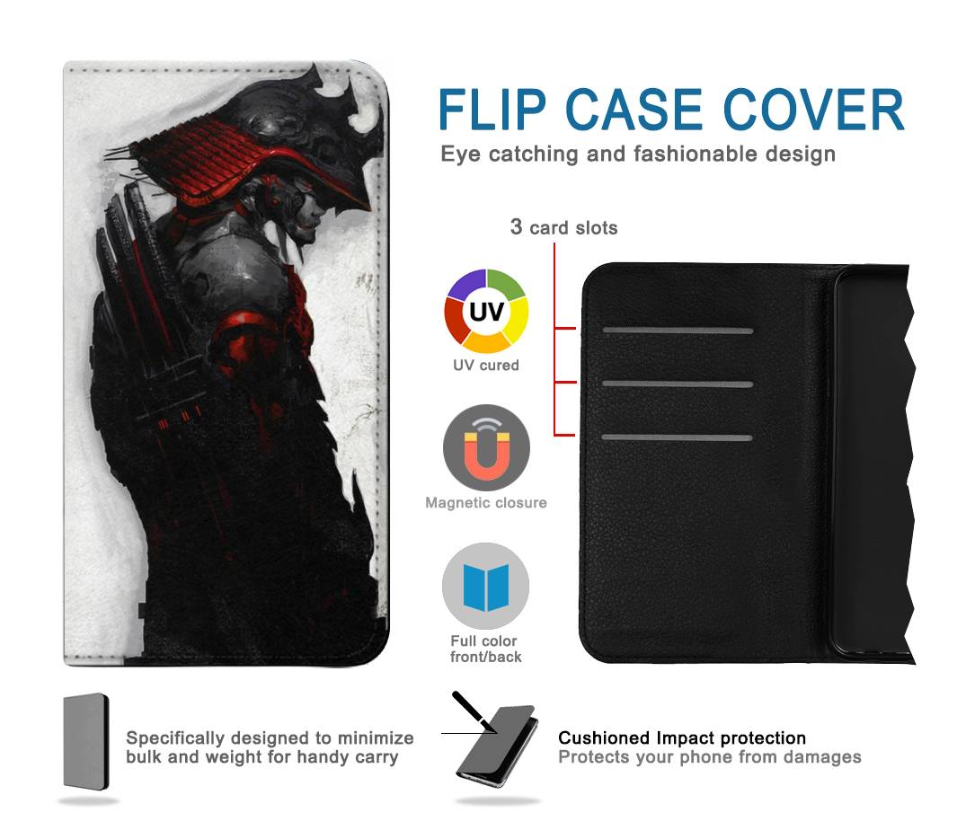 Flip case Samsung Galaxy A22 4G Dark Samurai