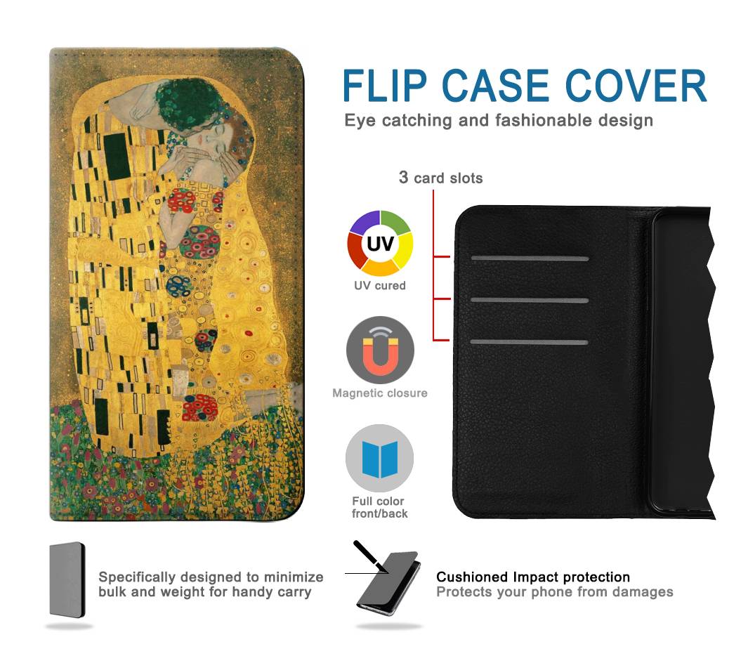 Flip case Motorola Moto G Stylus 5G Gustav Klimt The Kiss