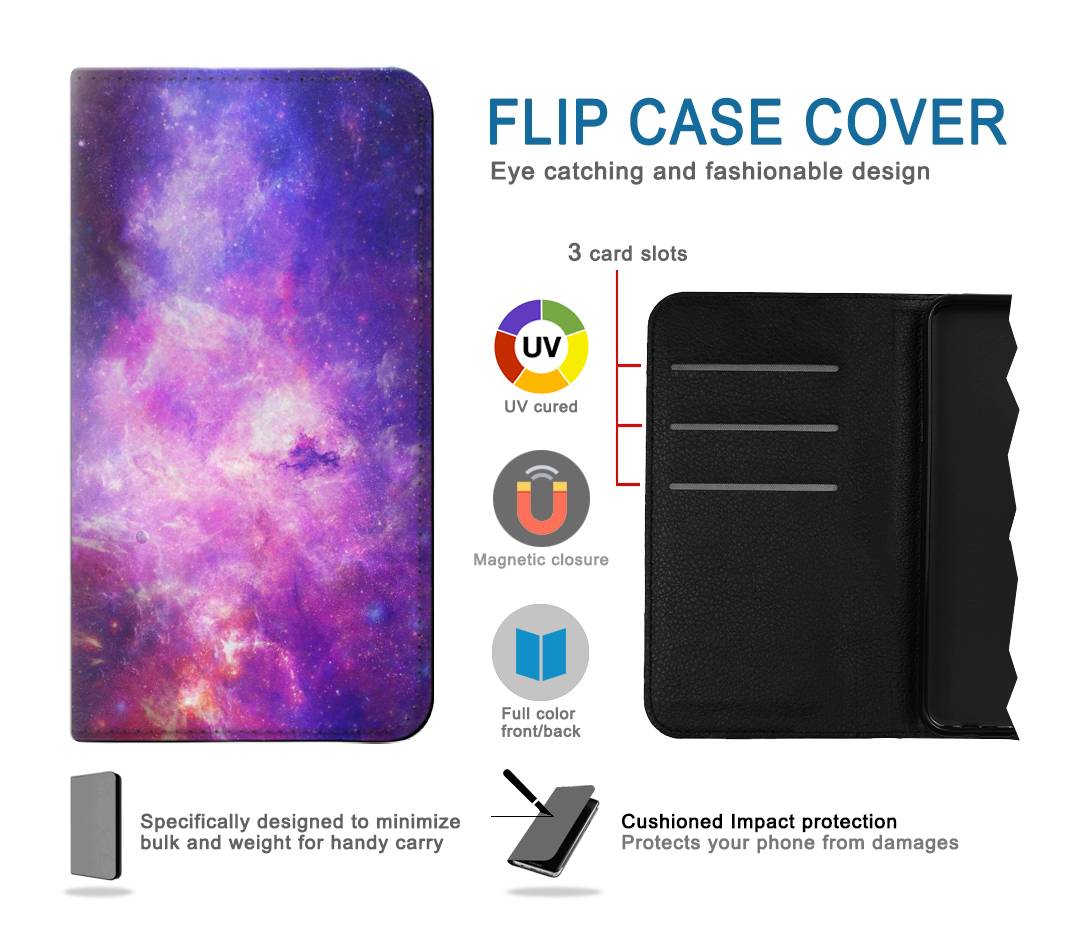 Flip case iPhone 13 Pro Max Milky Way Galaxy