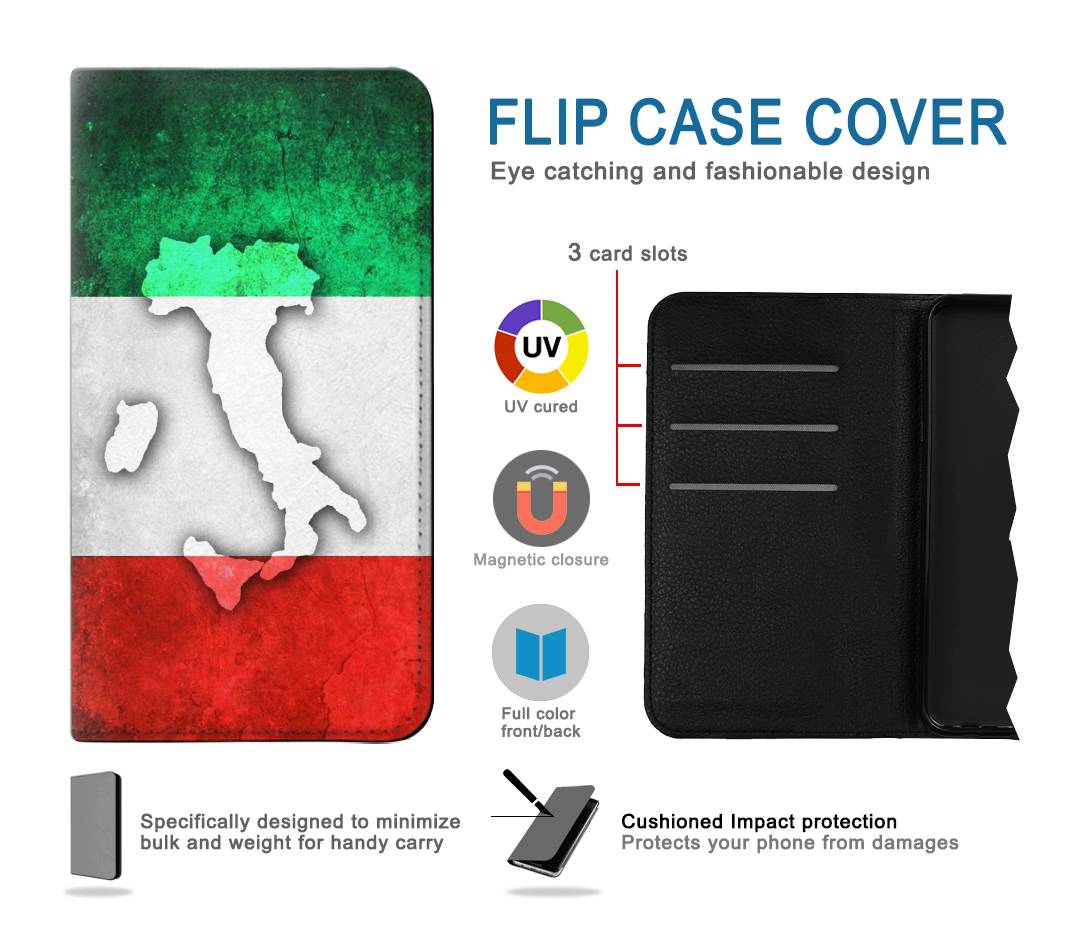Flip case Apple iPhone 14 Italy Flag
