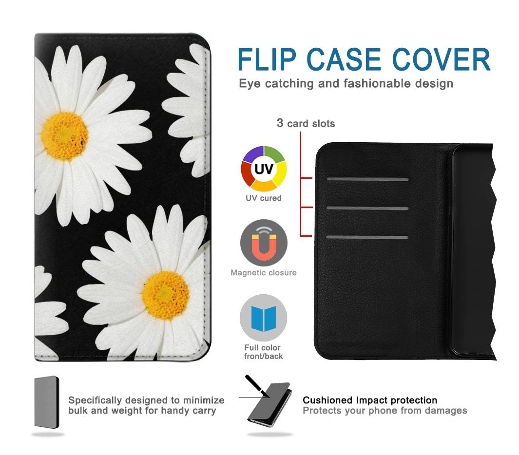 Flip case Google Pixel 6 Pro Daisy flower