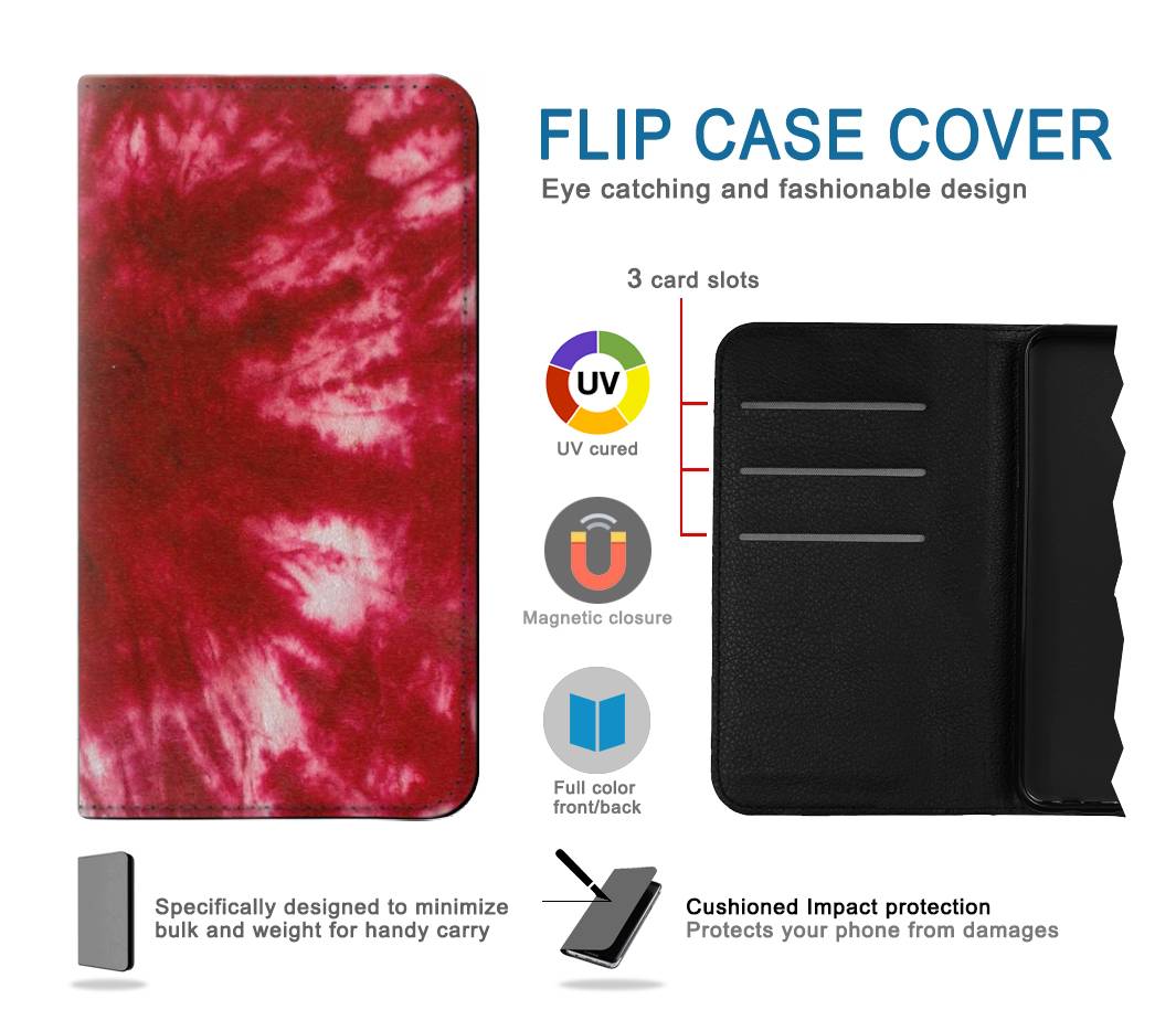 Flip case Google Pixel 5A 5G Tie Dye Red