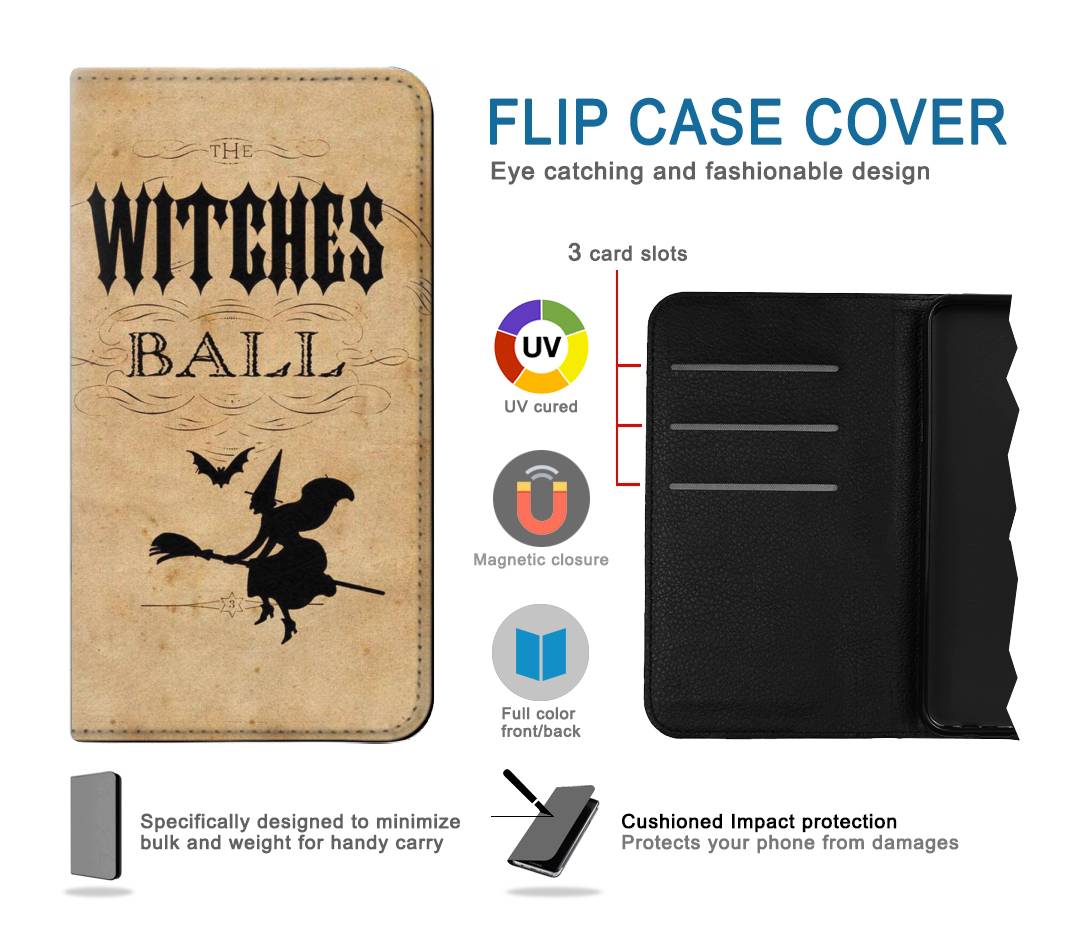 Flip case Apple iiPhone 14 Pro Vintage Halloween The Witches Ball