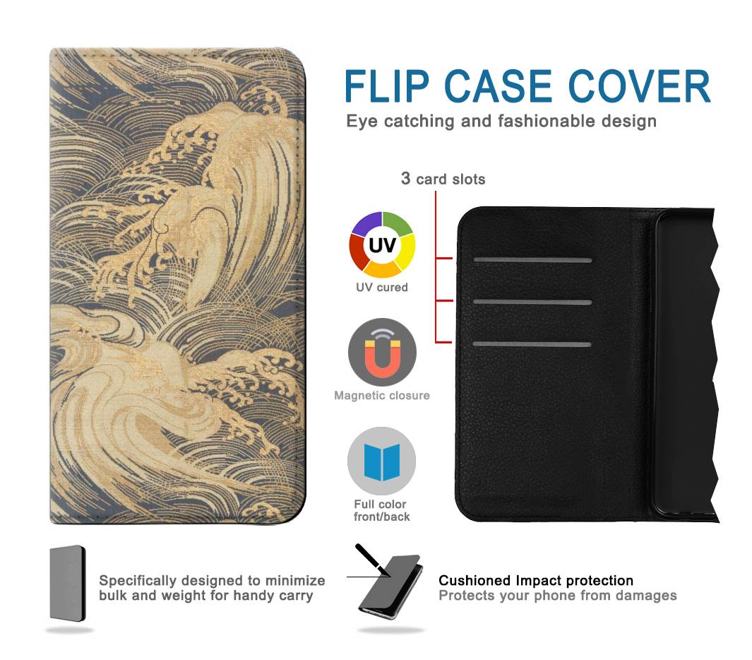 Flip case Samsung Galaxy M22 Obi With Stylized Waves