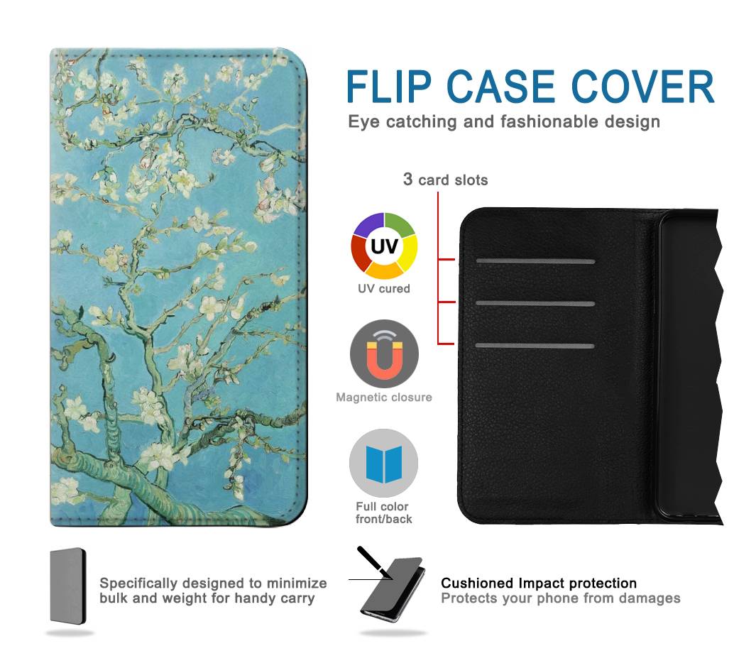 Flip case Samsung Galaxy A12 Vincent Van Gogh Almond Blossom
