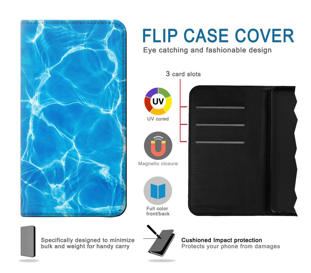 Flip case LG V60 ThinQ 5G Blue Water Swimming Pool