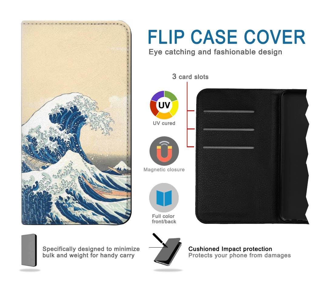 Flip case Apple iiPhone 14 Pro Under the Wave off Kanagawa