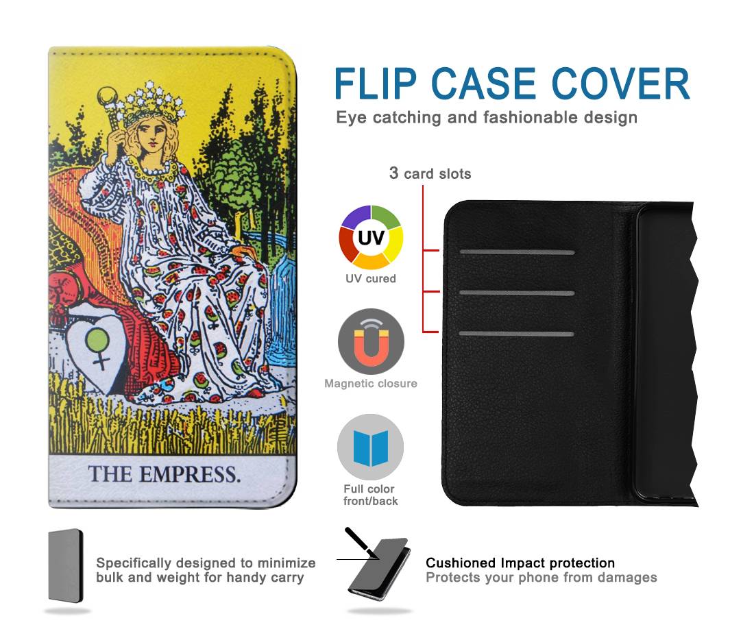 Flip case Samsung Galaxy M22 Tarot Card The Empress