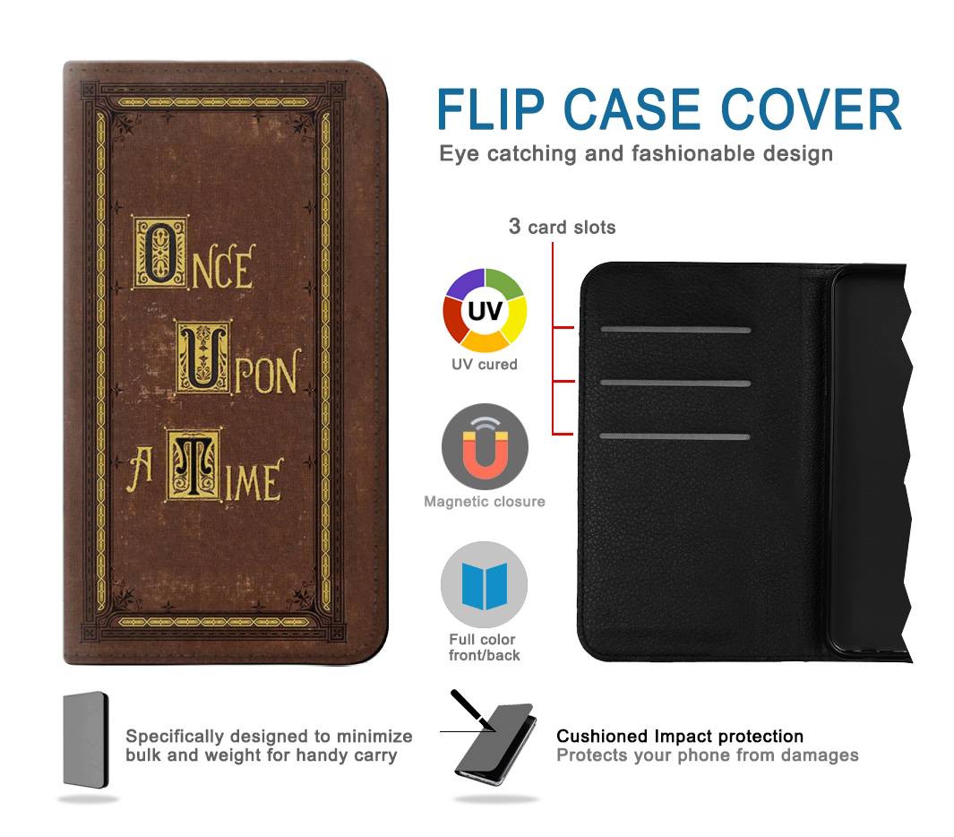 Flip case Motorola Moto G Stylus 5G Once Upon a Time Book Cover