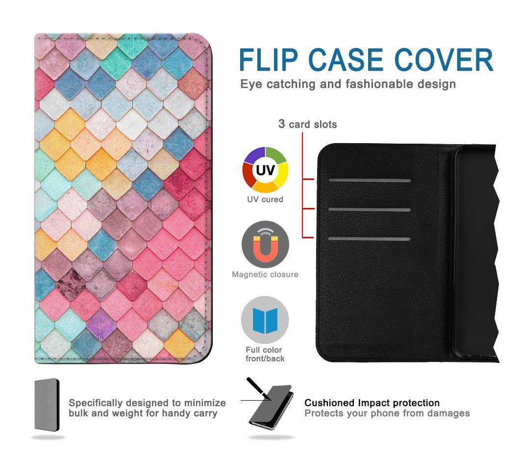 Flip case Google Pixel 6 Candy Minimal Pastel Colors