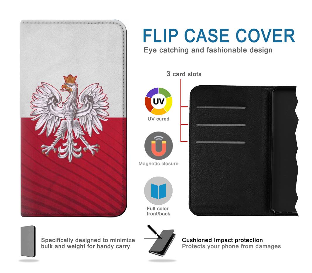 Flip case Motorola Moto G Stylus (2021) Poland Football Flag