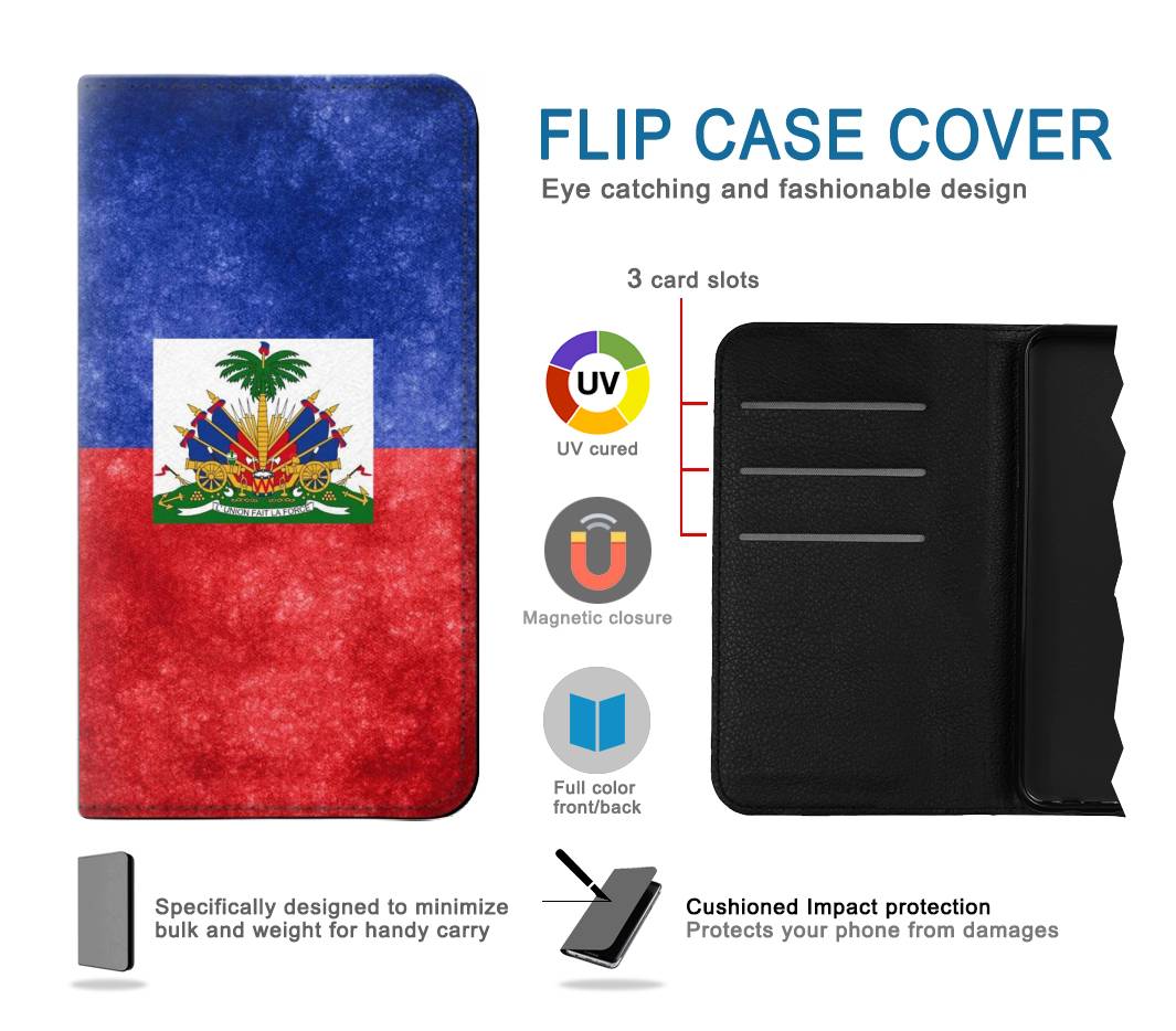 Flip case Google Pixel 5A 5G Haiti Flag