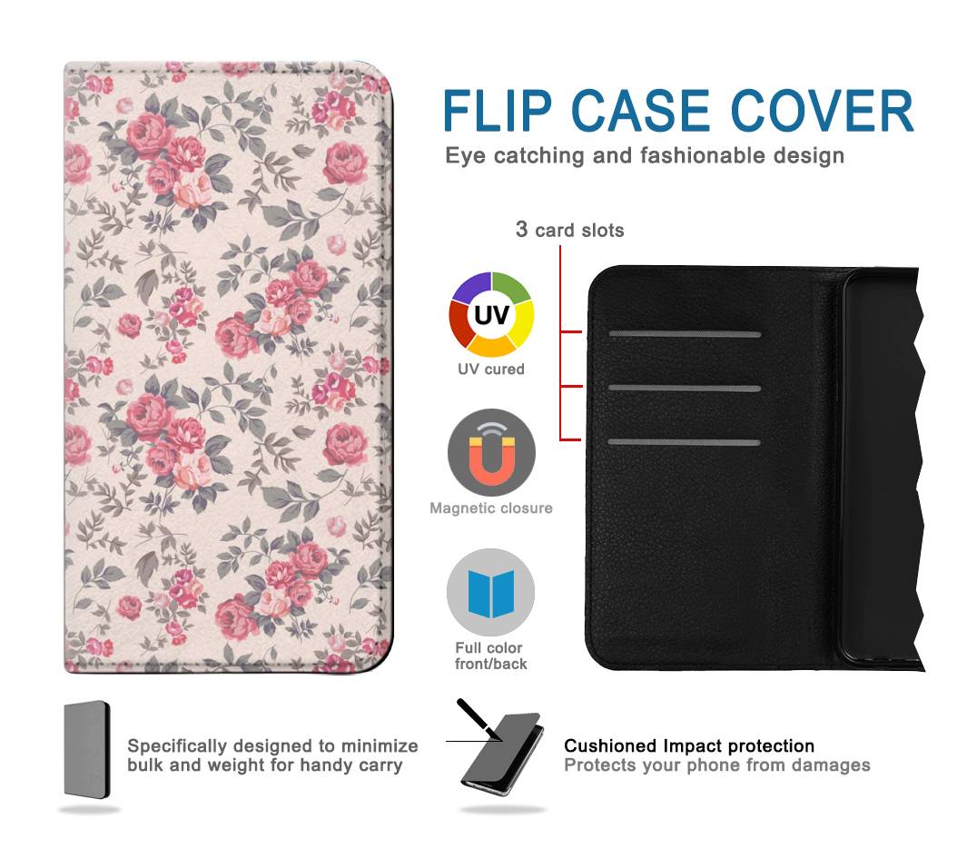 Flip case Samsung Galaxy Flip3 5G Vintage Rose Pattern