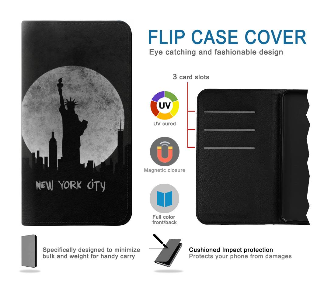 Flip case Motorola G Pure New York City