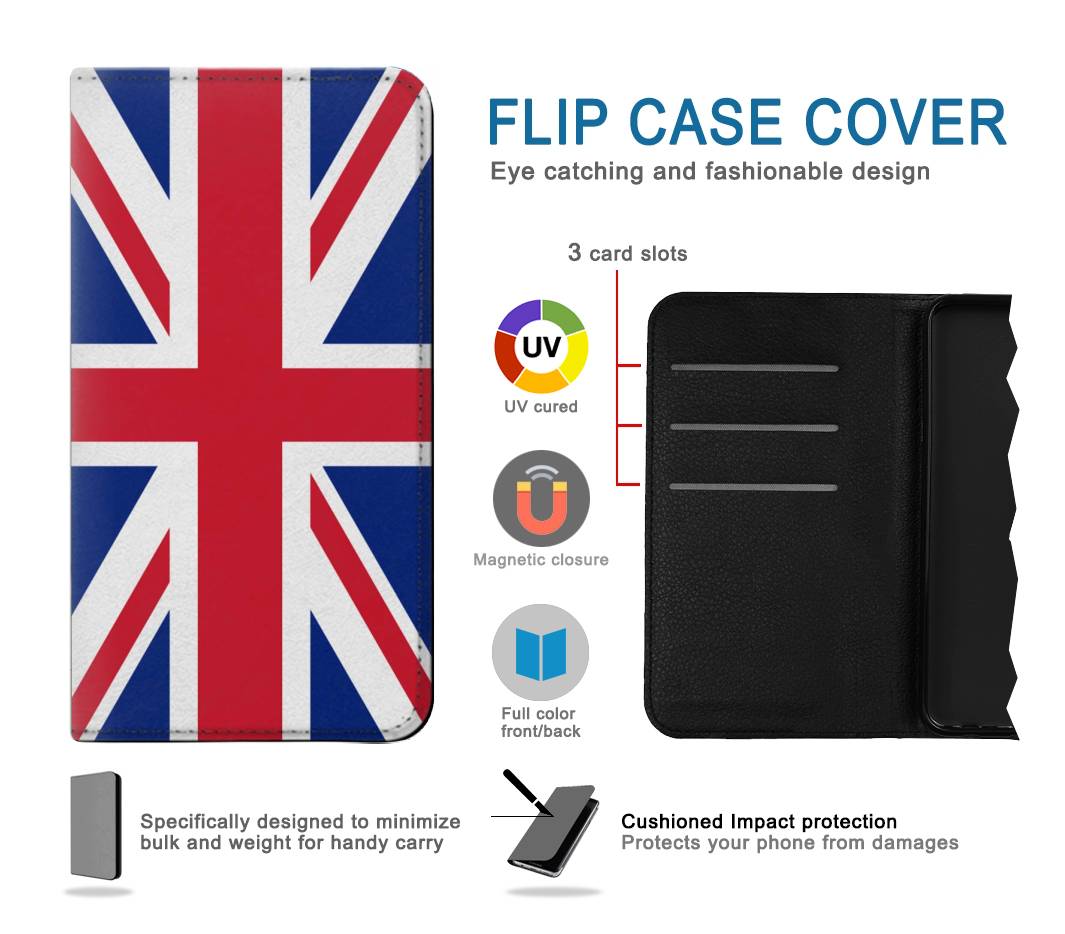 Flip case iPhone 13 Flag of The United Kingdom