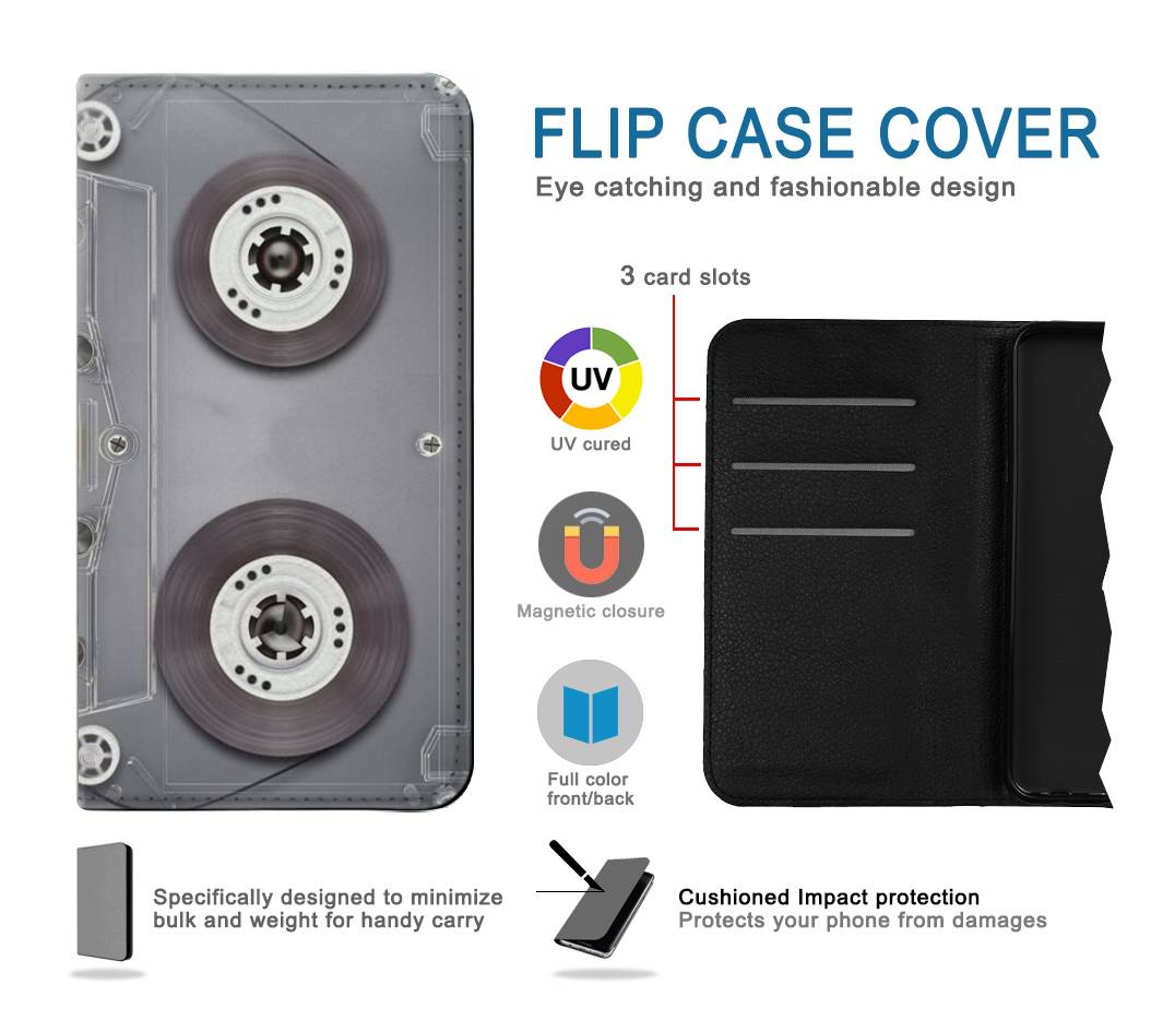 Flip case Samsung Galaxy A03S Cassette Tape