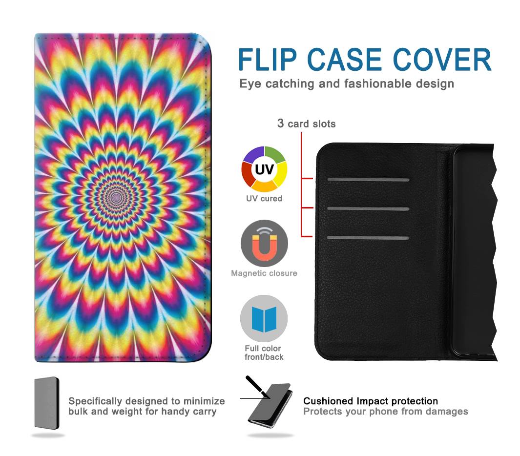 Flip case Google Pixel 4a Colorful Psychedelic