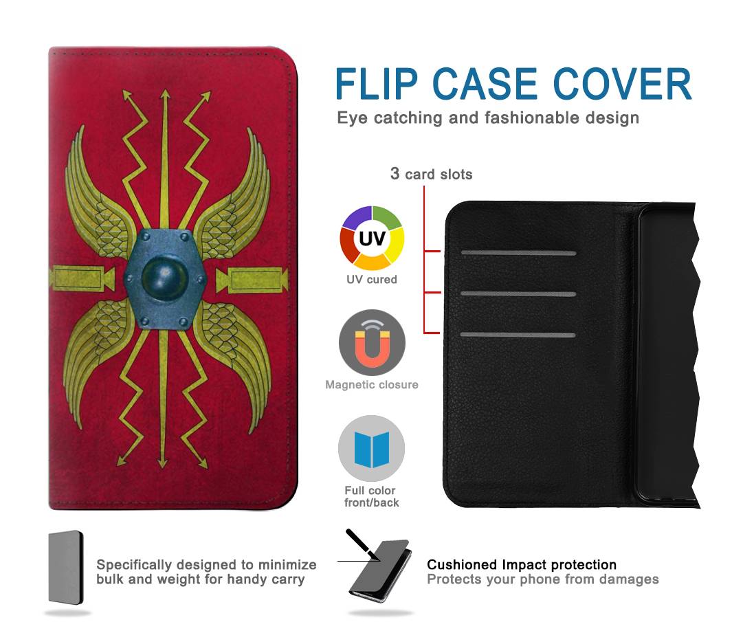 Flip case iPhone 13 Pro Max Roman Shield Scutum