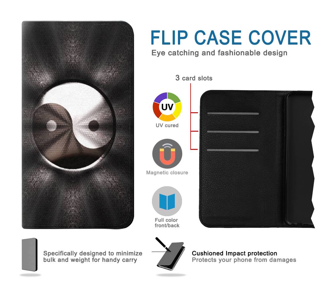 Flip case iPhone 13 Pro Max Yin Yang Symbol