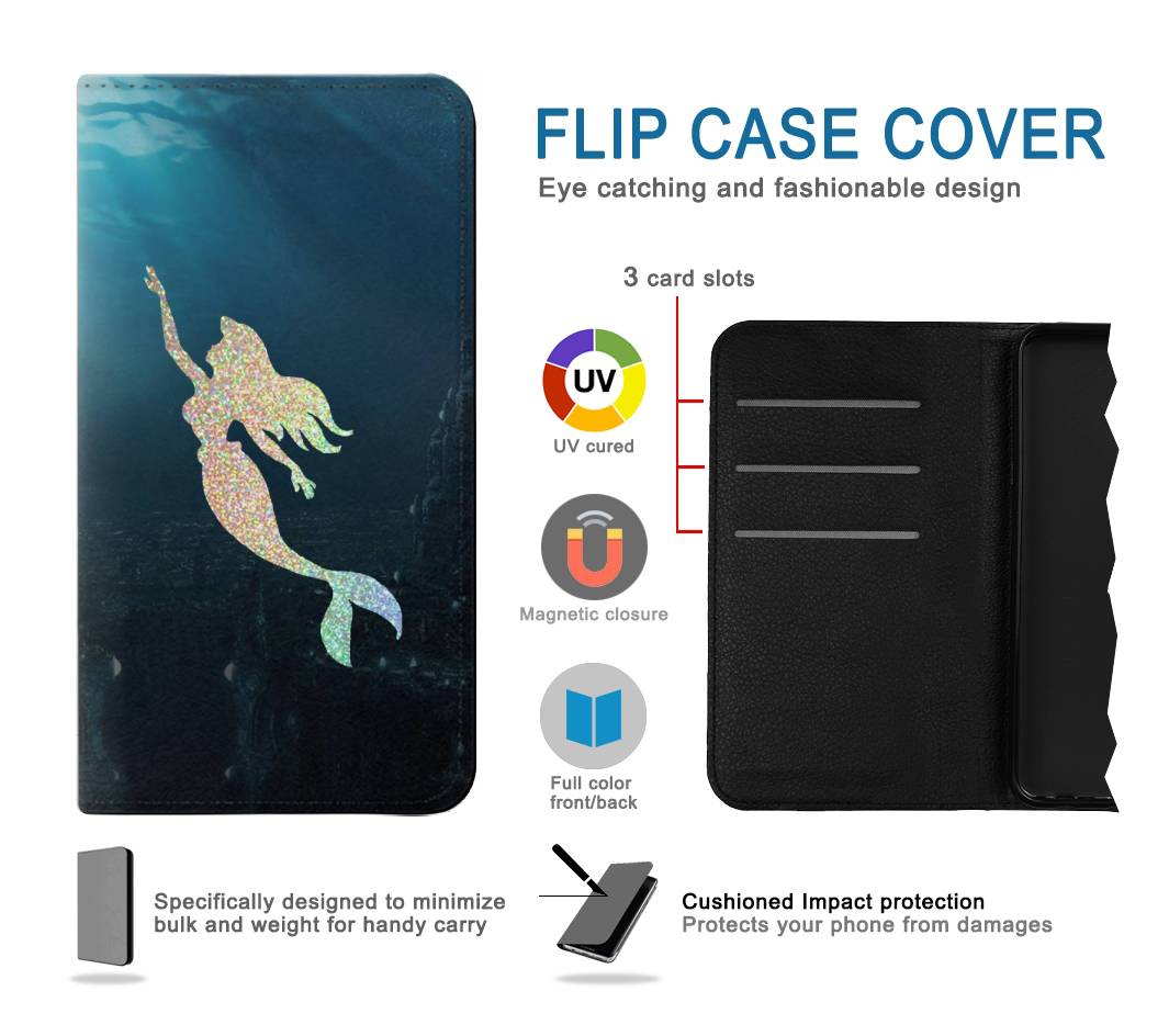 Flip case Motorola One 5G Mermaid Undersea