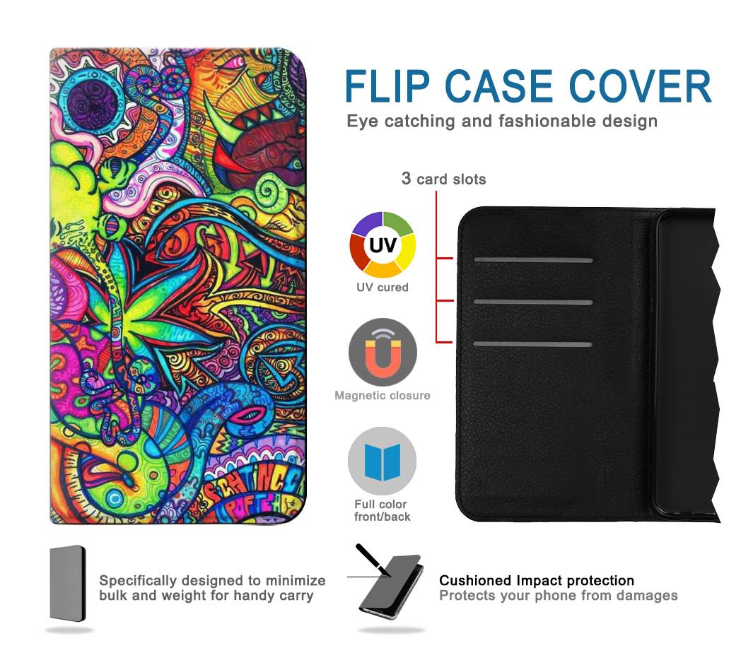 Flip case LG G8 ThinQ Colorful Art Pattern