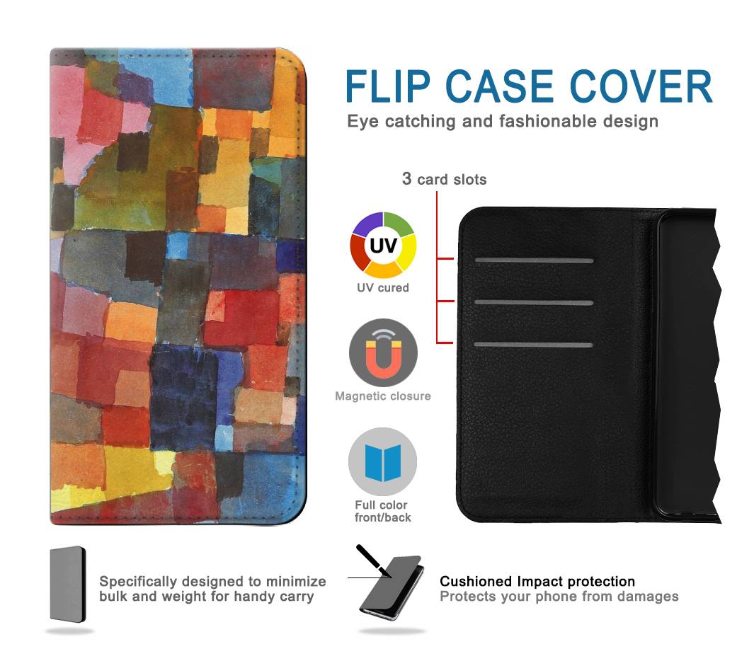 Flip case Samsung Galaxy A20, A30, A30s Paul Klee Raumarchitekturen