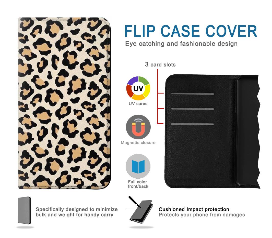 Flip case Google Pixel 6a Fashionable Leopard Seamless Pattern