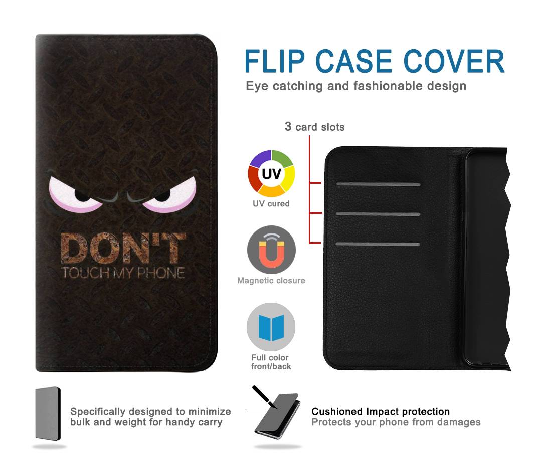 Flip case Samsung Galaxy Fold4 Do Not Touch My Phone