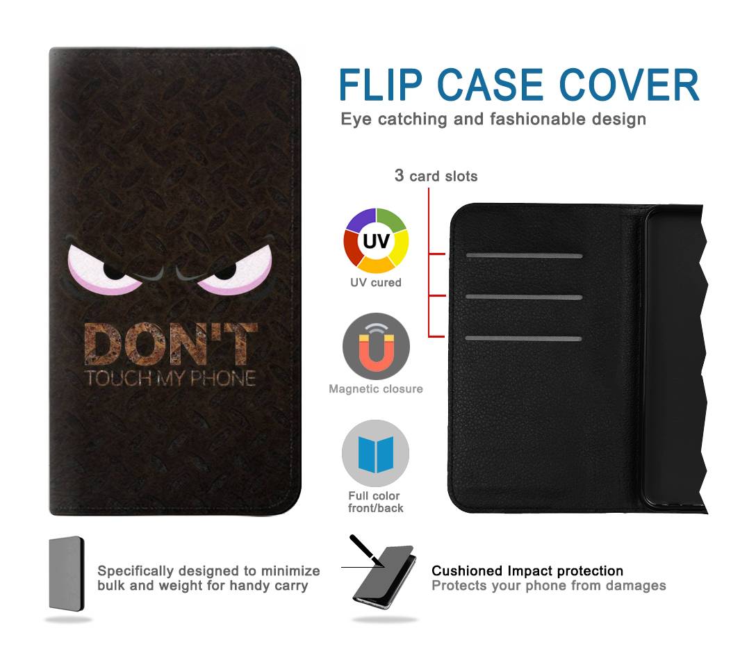 Flip case Samsung Galaxy A03S Do Not Touch My Phone