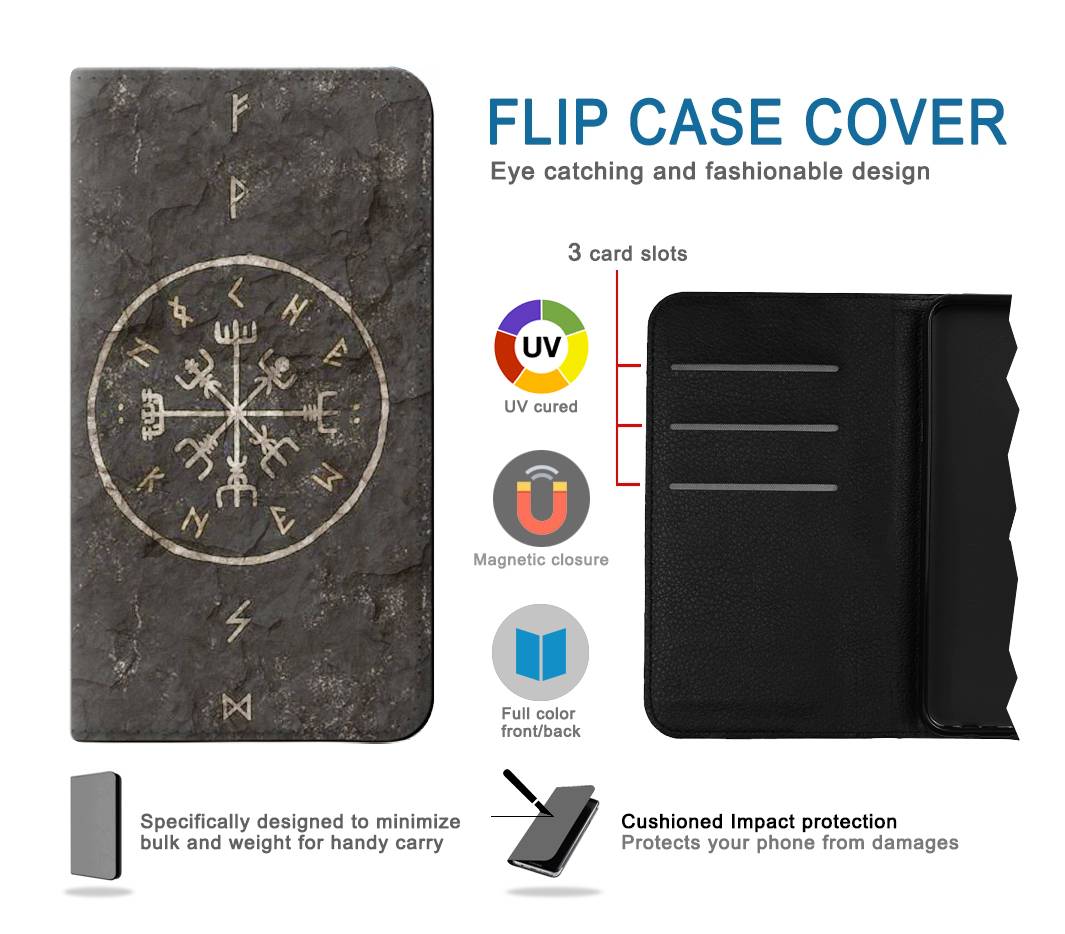Flip case Motorola Moto G Play (2021) Norse Ancient Viking Symbol