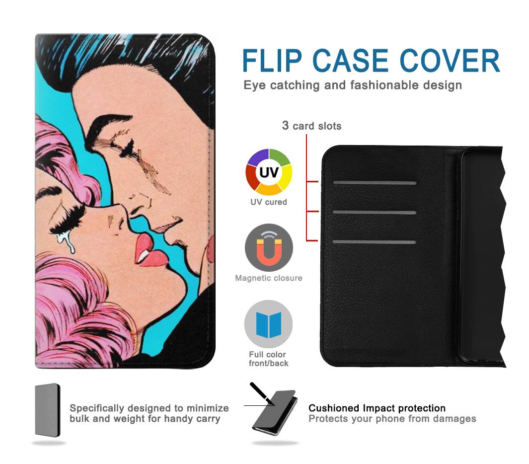 Flip case iPhone 13 Pro Pop Art