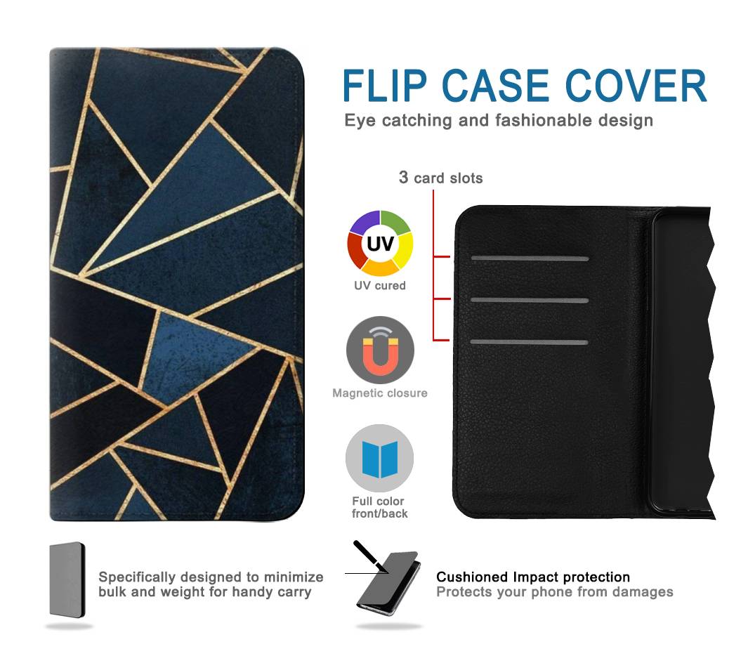 Flip case LG Stylo 5 Navy Blue Graphic Art