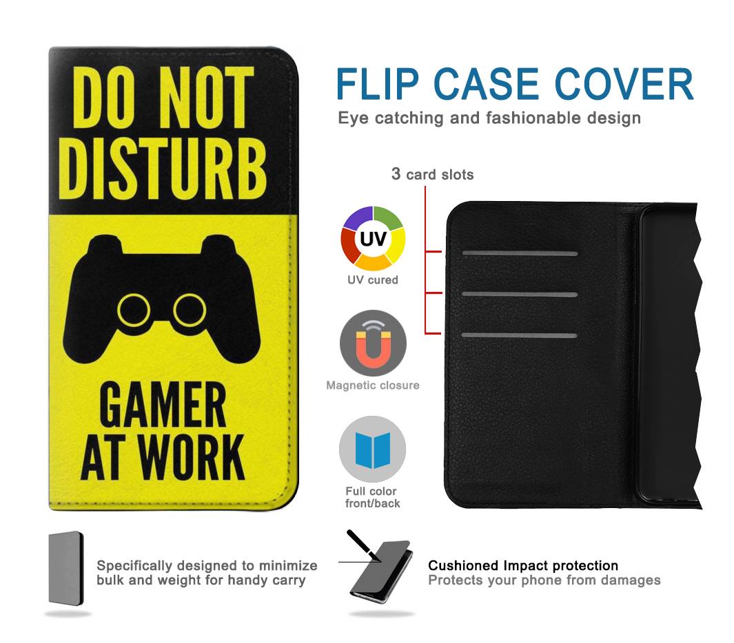 Flip case iPhone 7, 8, SE (2020), SE2 Gamer Work