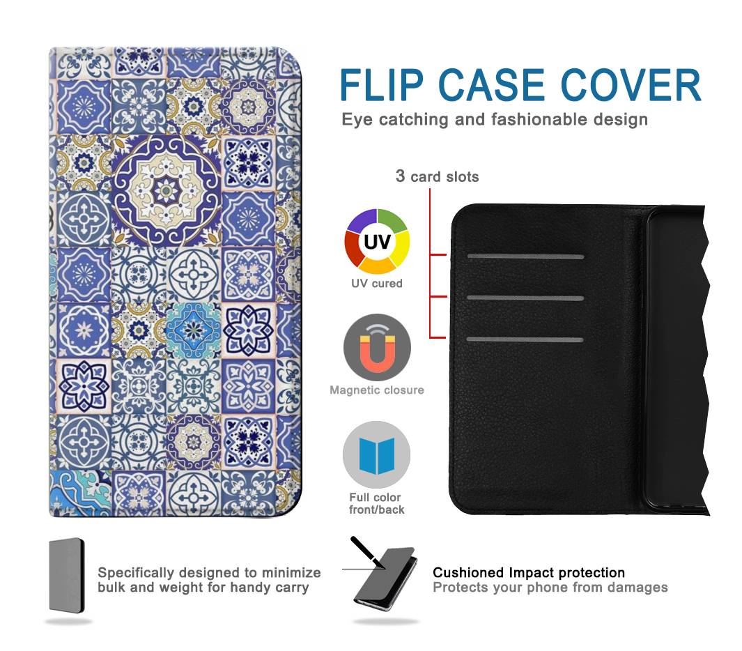 Flip case Motorola Moto G30 Moroccan Mosaic Pattern