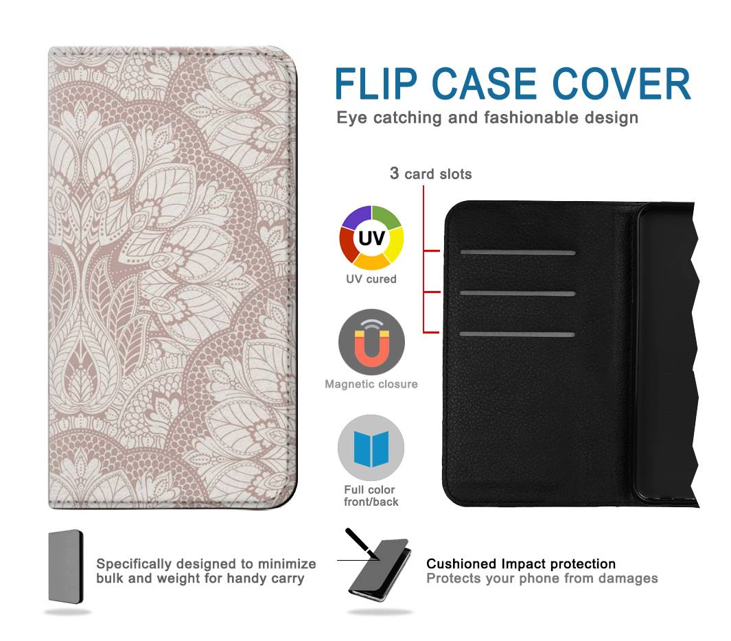 Flip case LG Velvet Mandal Line Art