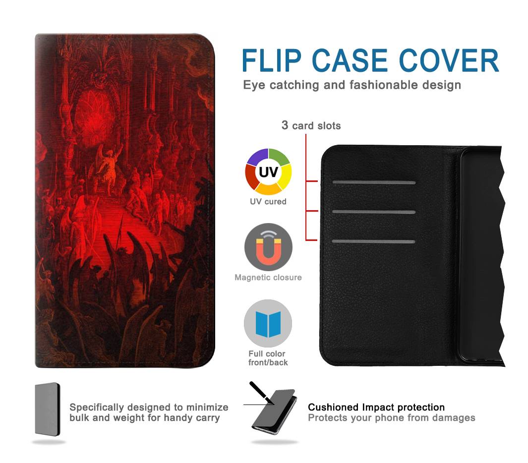 Flip case OnePlus 9 Pro Paradise Lost Satan