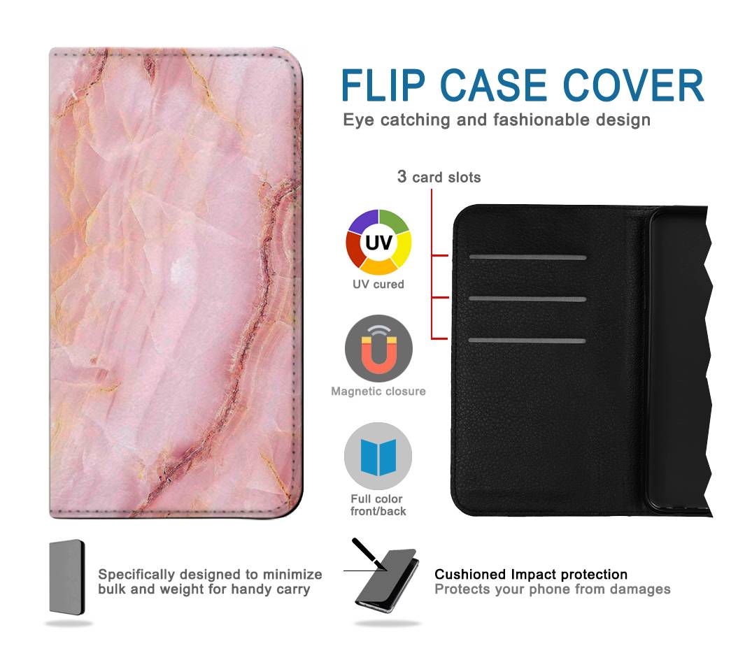 Flip case Samsung Galaxy J3 (2018), J3 Star, J3 V 3rd Gen, J3 Orbit, J3 Achieve, Express Prime 3, Amp Prime 3 Blood Marble